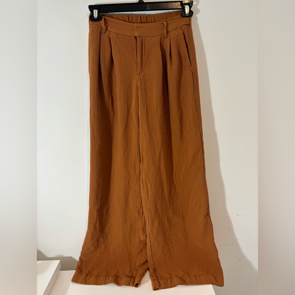 A New Day Women Size 2 Wide Leg Dress Pants Business Casual Pockets